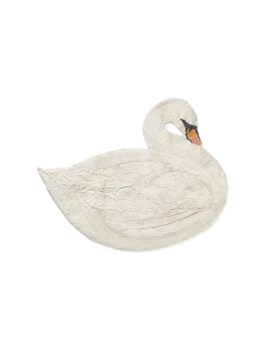 Dywan Bawełniany Łabędź 120 × 100 cm, Swan Lake, Lorena Canals