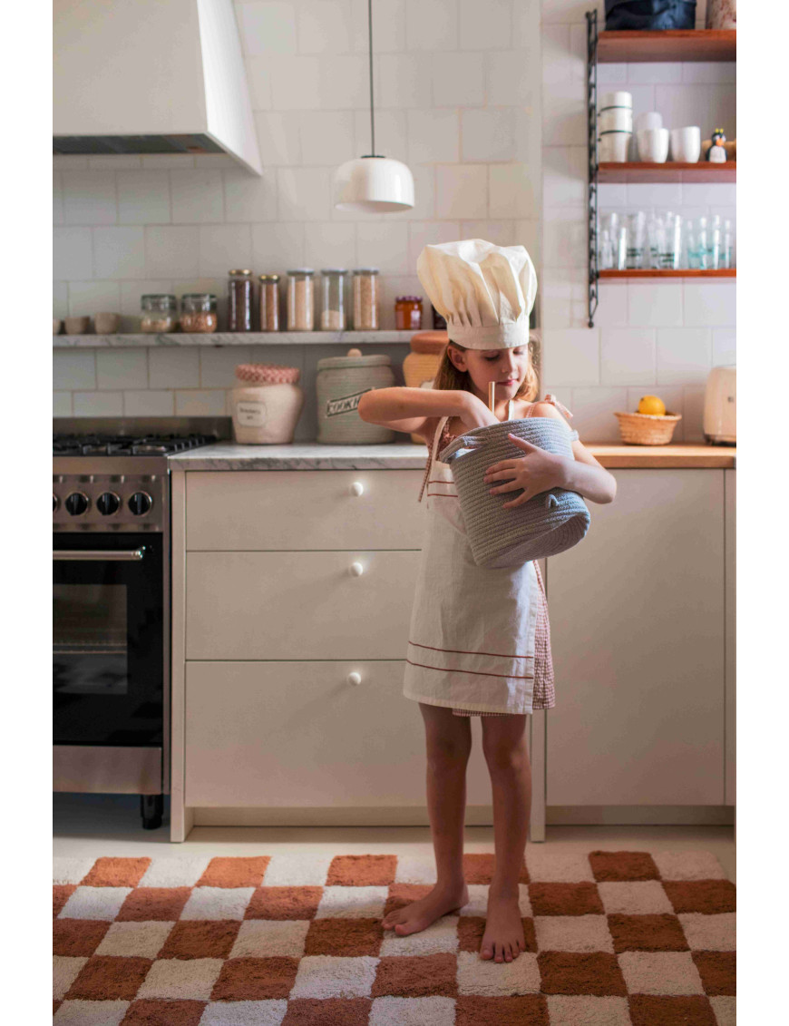 Dywan bawełniany Kitchen Tiles Toffee 90x130 cm Lorena Canals