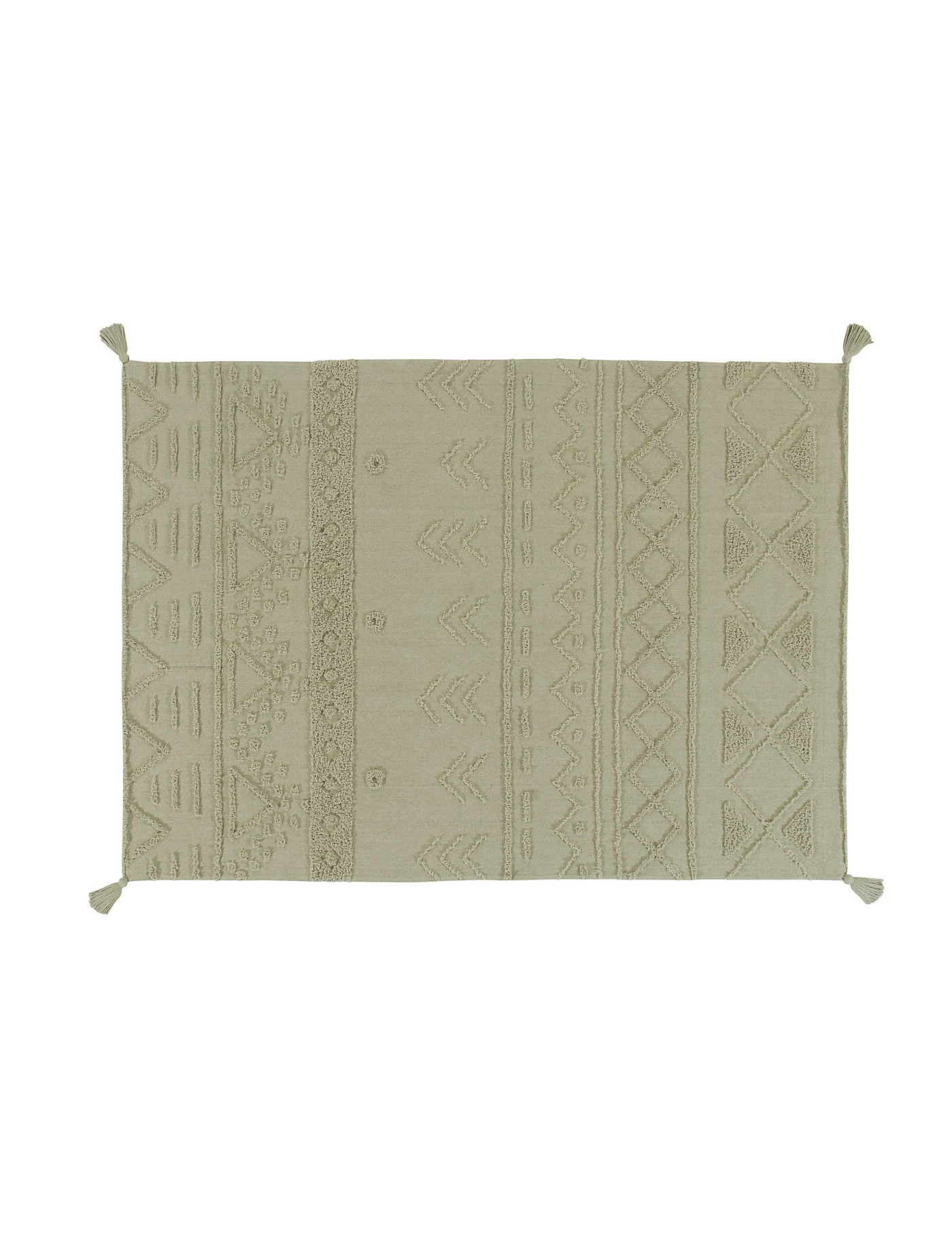 Dywan bawełniany Tribu Olive M 140x200 cm Lorena Canals