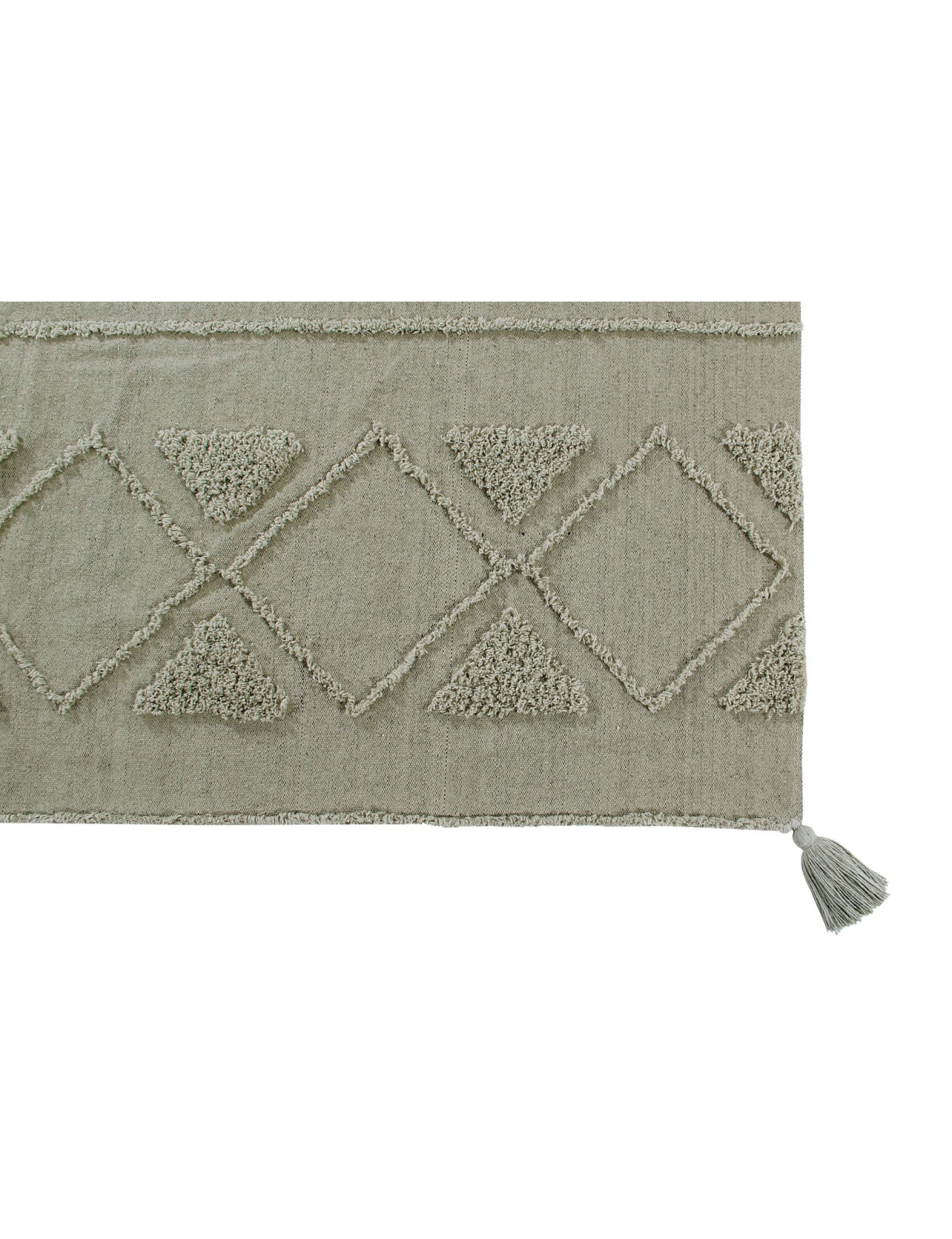 Dywan bawełniany Tribu Olive M 140x200 cm Lorena Canals