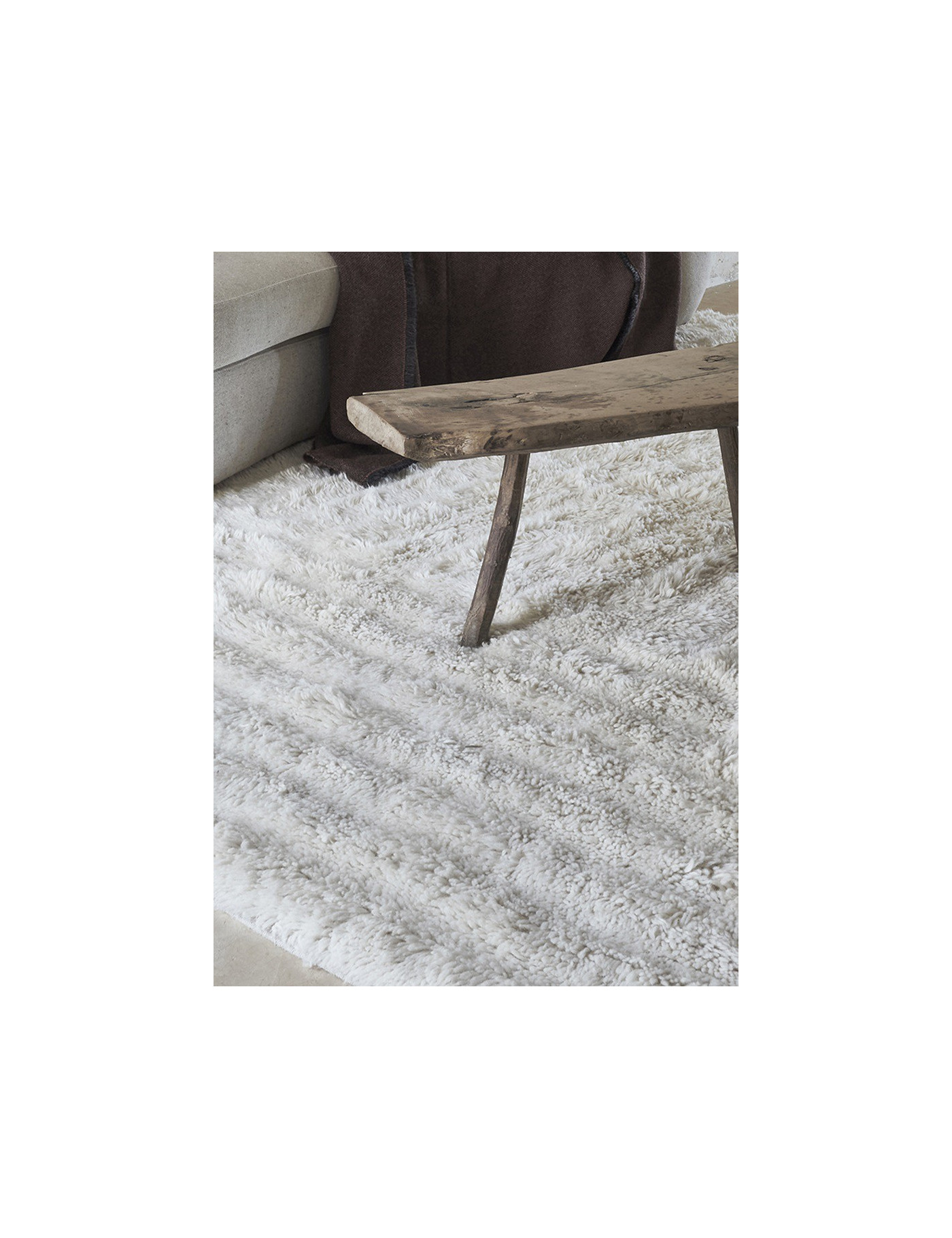 Dywan wełniany Dunes White 80x140 cm Lorena Canals Dywan wełniany Dunes White 80x140 cm Lorena Canals