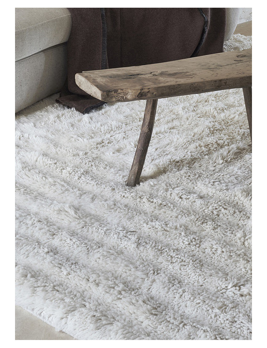 Dywan wełniany Dunes White 80x140 cm Lorena Canals Dywan wełniany Dunes White 80x140 cm Lorena Canals
