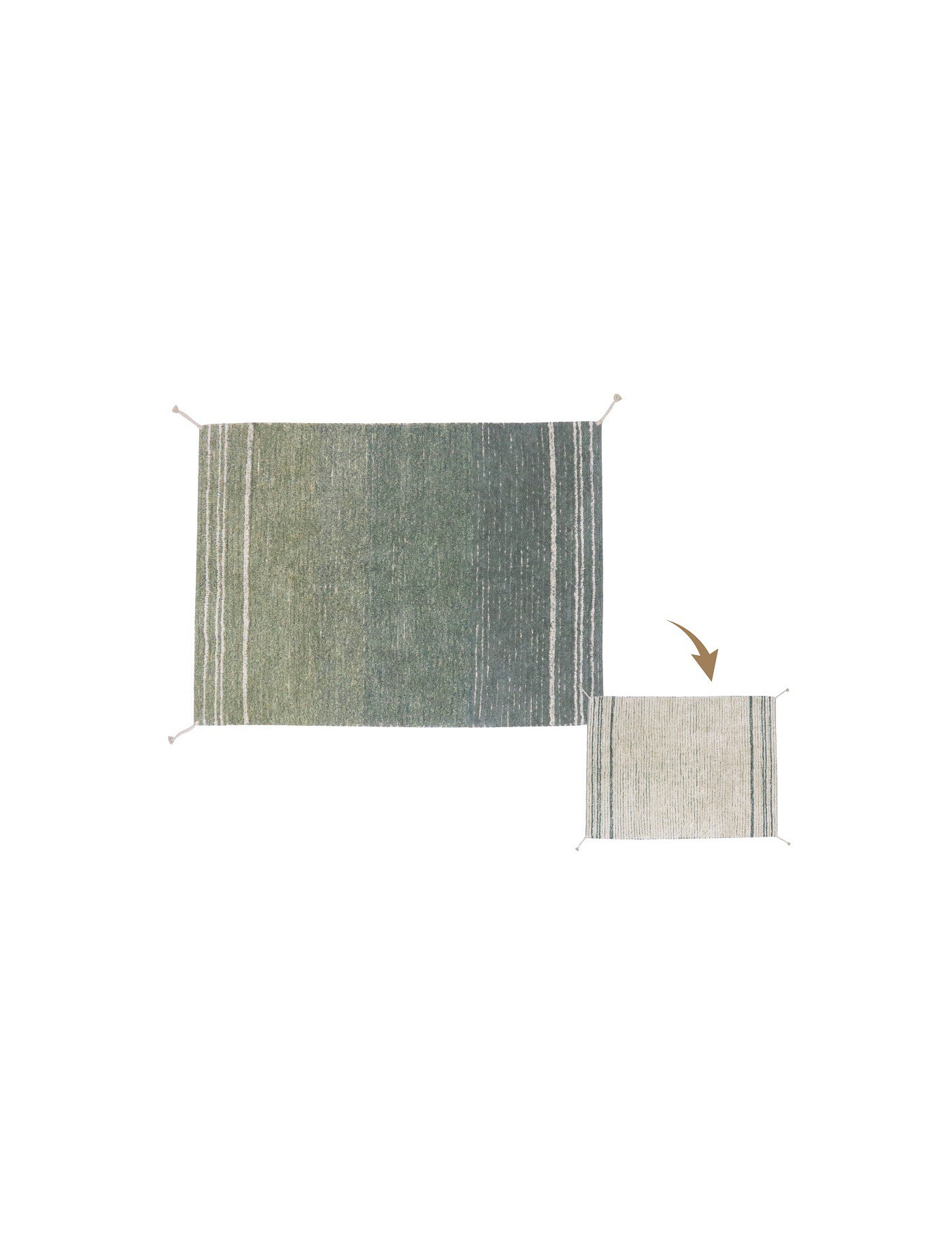 Dywan Bawełniany Twin Vintage Blue 120x160 cm Lorena Canals