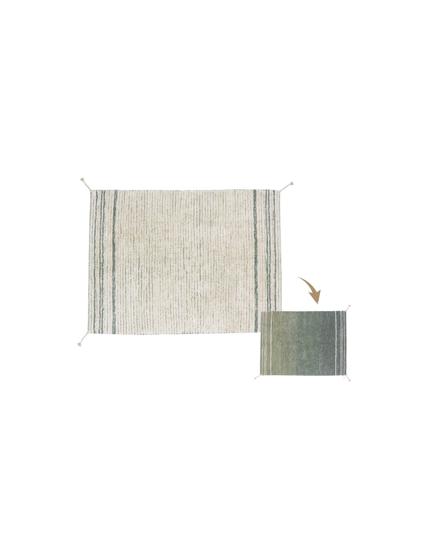 Dywan Bawełniany Twin Vintage Blue 120x160 cm Lorena Canals