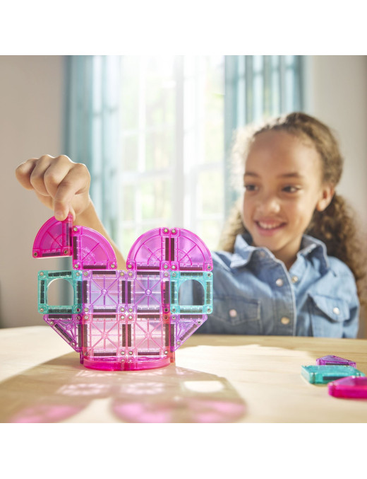 MAGNA-TILES® Klocki Magnetyczne microMAGS Heart to Heart Travel 26 el.