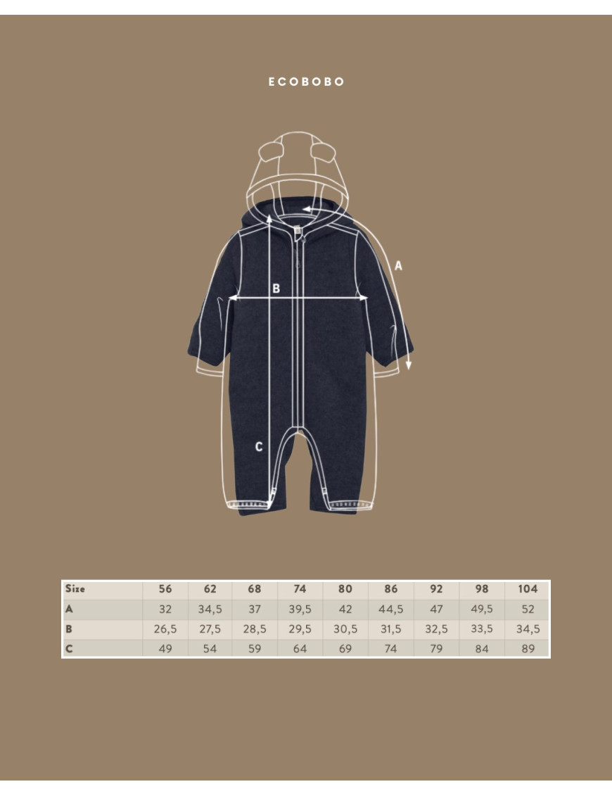 HUTTEliHUT – Kombinezon z wełny z podszewką Camel