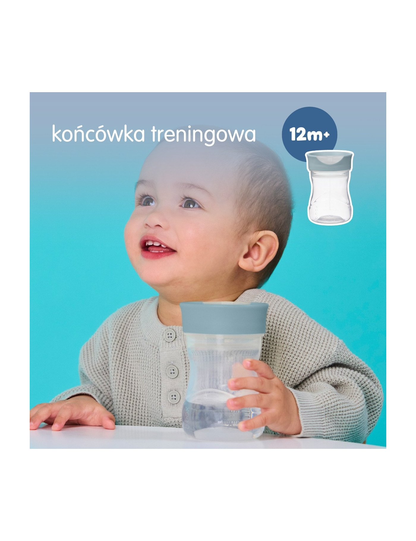 Kubek 3w1 zestaw 240 ml, Ocean, b.box Kubek 3w1 zestaw 240 ml, Ocean, b.box