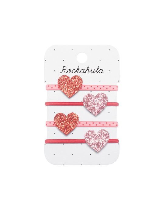 Zestaw gumek Love Heart Glitter Rockahula