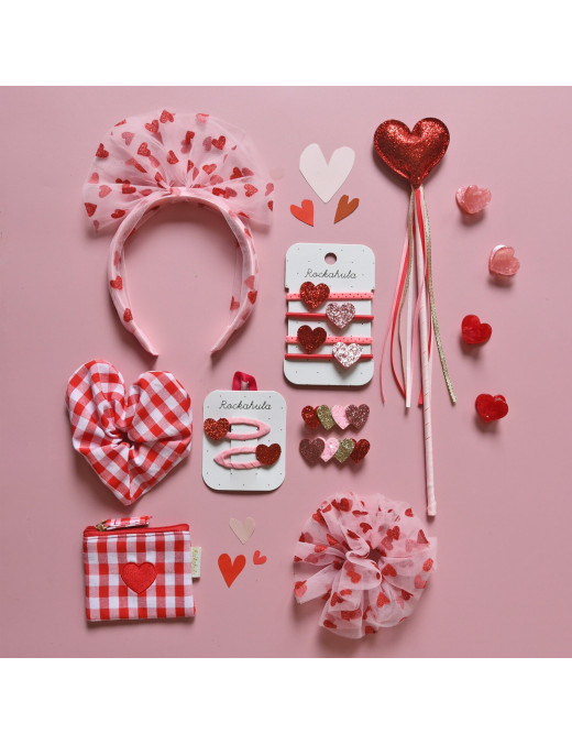 Zestaw gumek Love Heart Glitter Rockahula