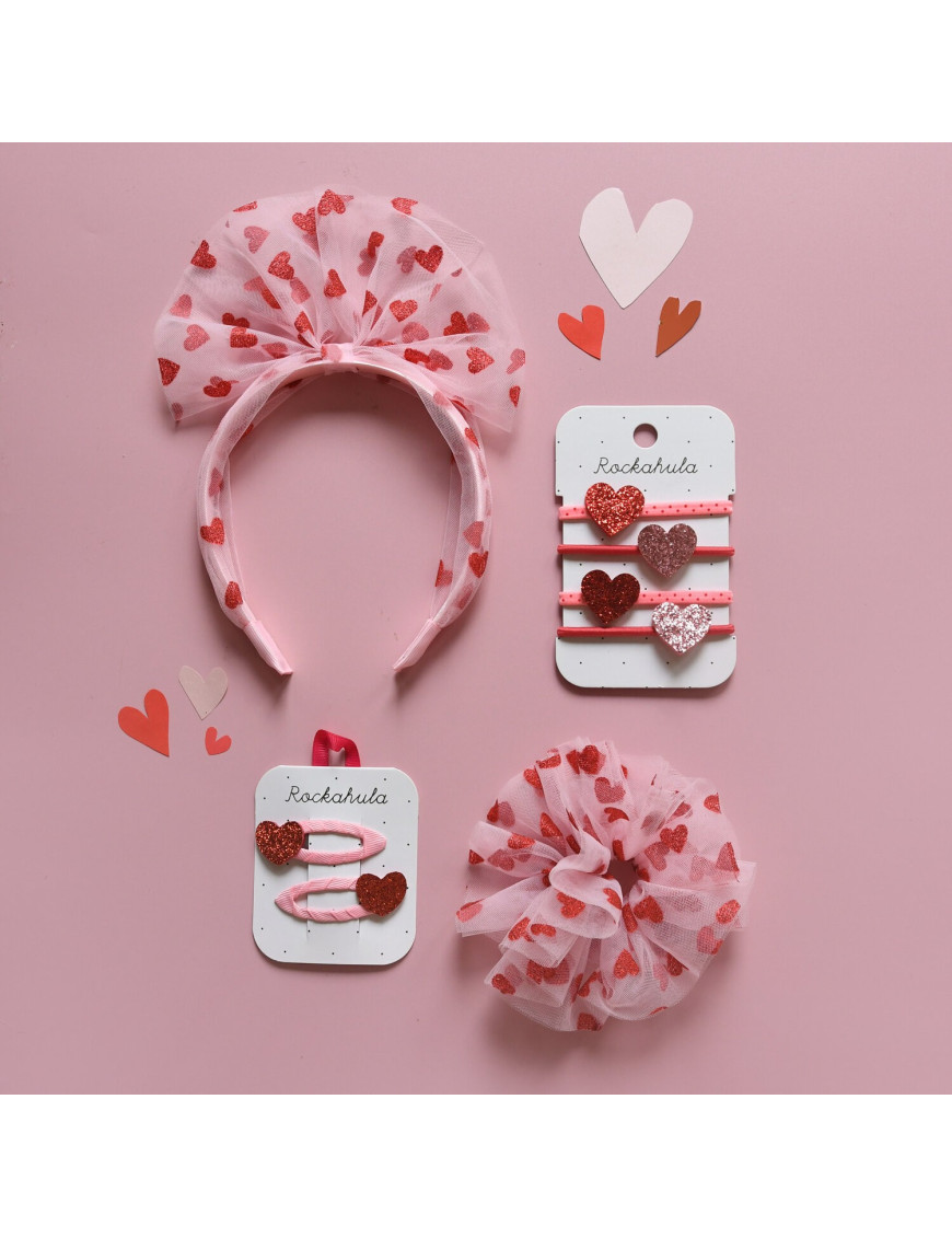 Zestaw gumek Love Heart Glitter Rockahula