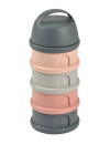 BEABA Pojemniki na mleko w proszku 4 komory mineral grey/pink