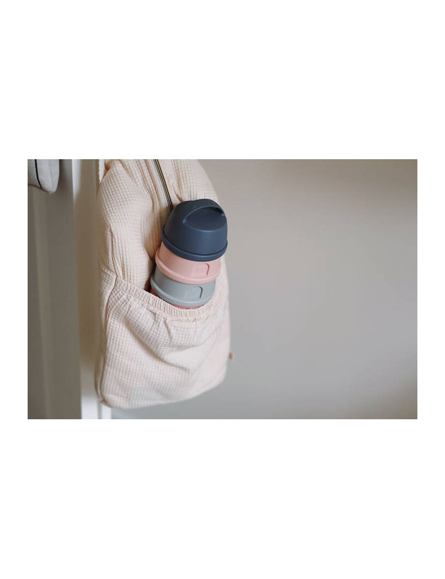 BEABA Pojemniki na mleko w proszku 4 komory mineral grey/pink