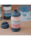 BEABA Pojemniki na mleko w proszku 4 komory mineral grey/pink