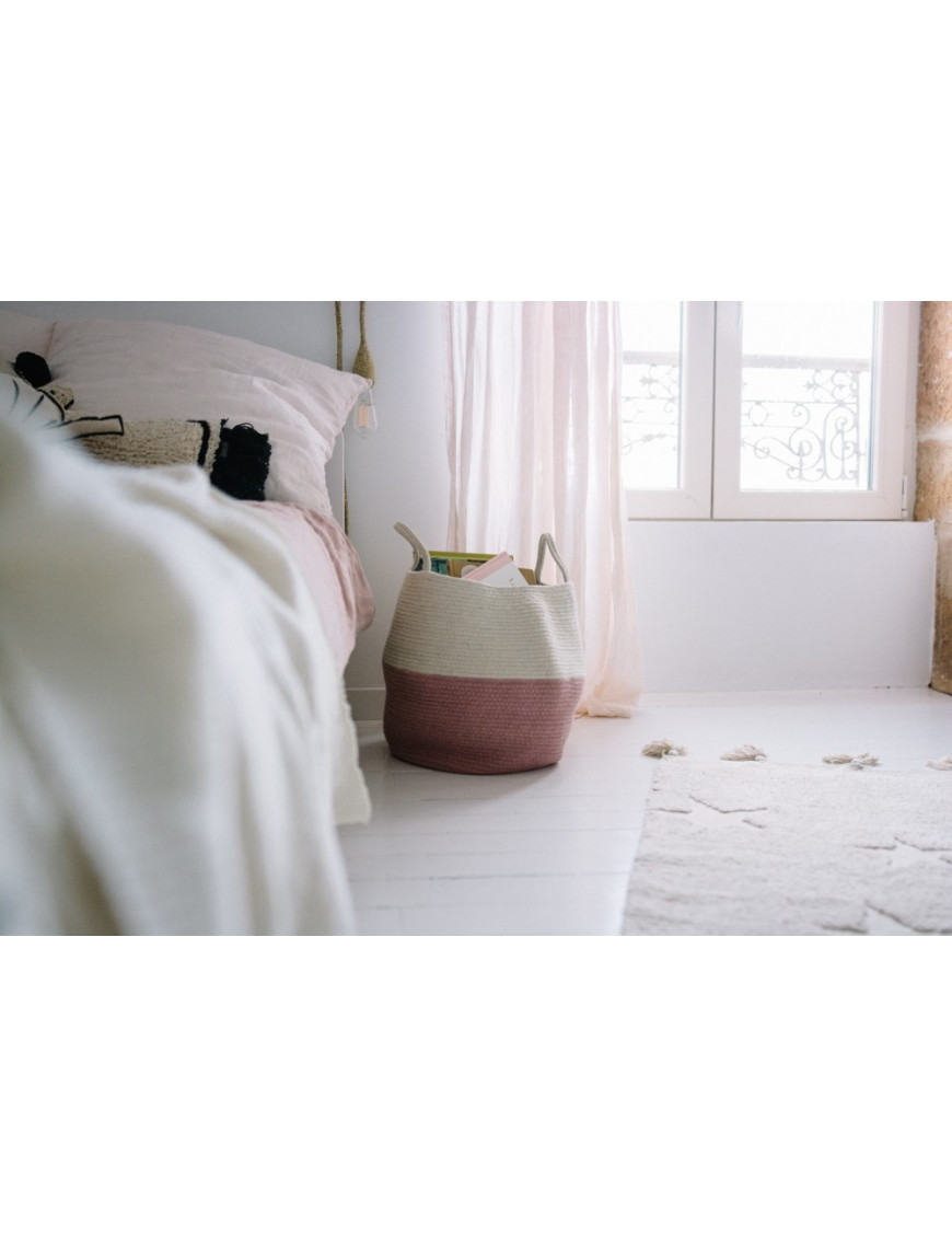 Lorena Canals Kosz dekoracyjny Zoco Ash Rose/Natural