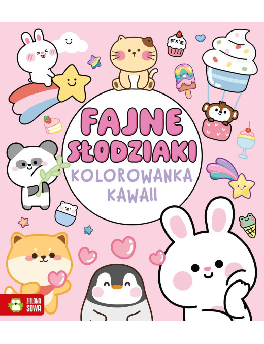 Kolorowanka Kawaii. Fajne słodziaki