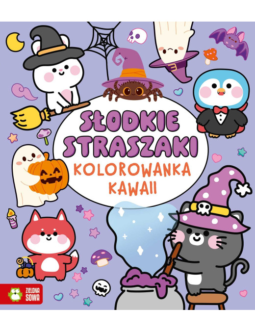 Kolorowanka Kawaii. Słodkie straszaki