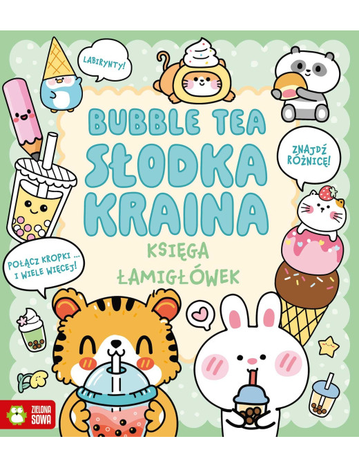 Kawaii. Księga łamigłówek. Bubble tea. Słodka kraina