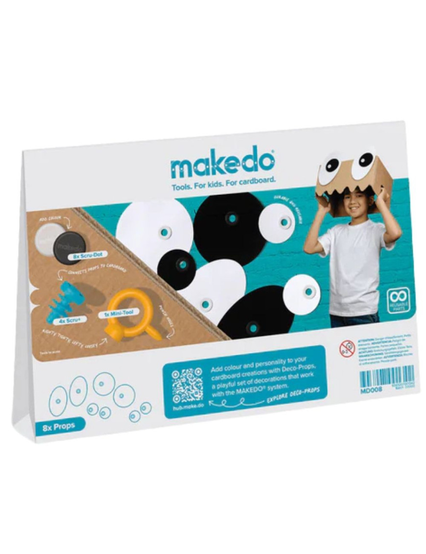 Makedo Zestaw kreatywnych ksztZestaw kreatywnych kształtów Makedo Deco-Props - Googlies 21 el. Makedo Zestaw kreatywnych ksztZestaw kreatywnych kształtów Makedo Deco-Props - Googlies 21 el.