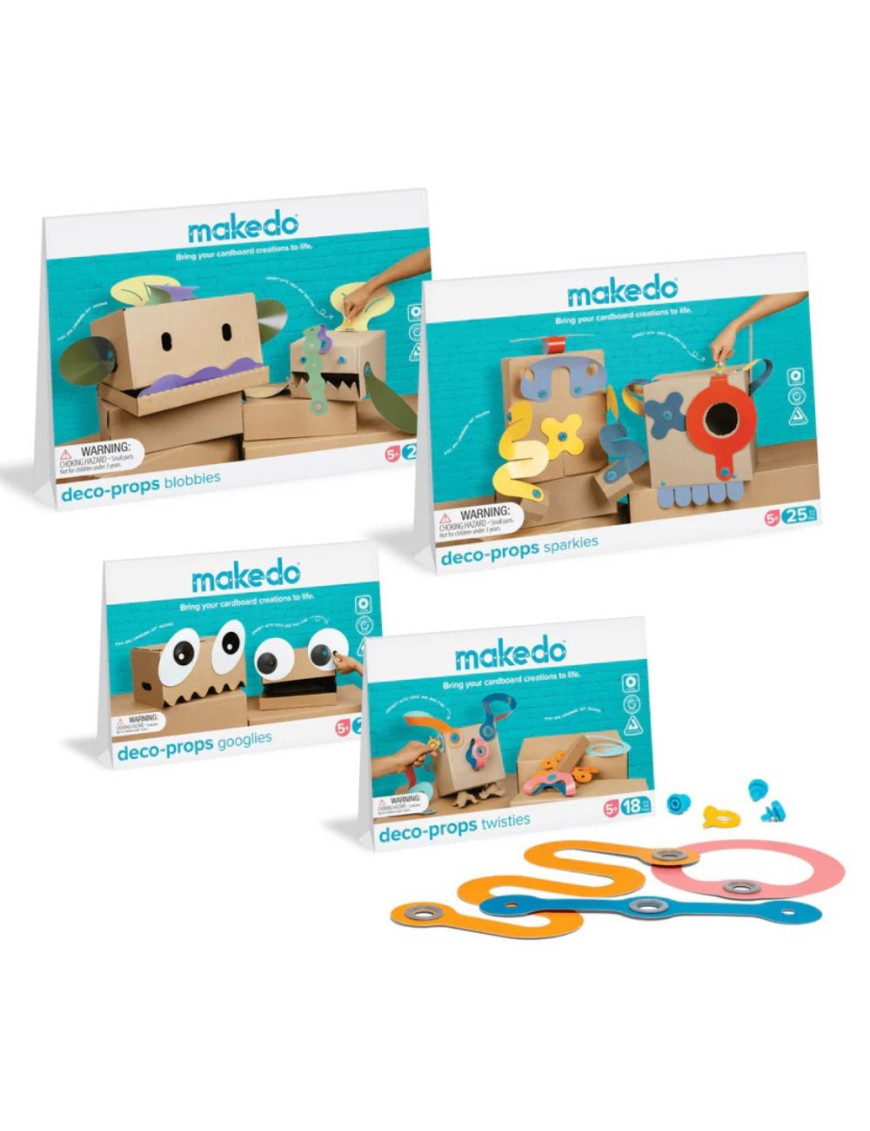 Makedo Zestaw kreatywnych ksztZestaw kreatywnych kształtów Makedo Deco-Props - Googlies 21 el. Makedo Zestaw kreatywnych ksztZestaw kreatywnych kształtów Makedo Deco-Props - Googlies 21 el.