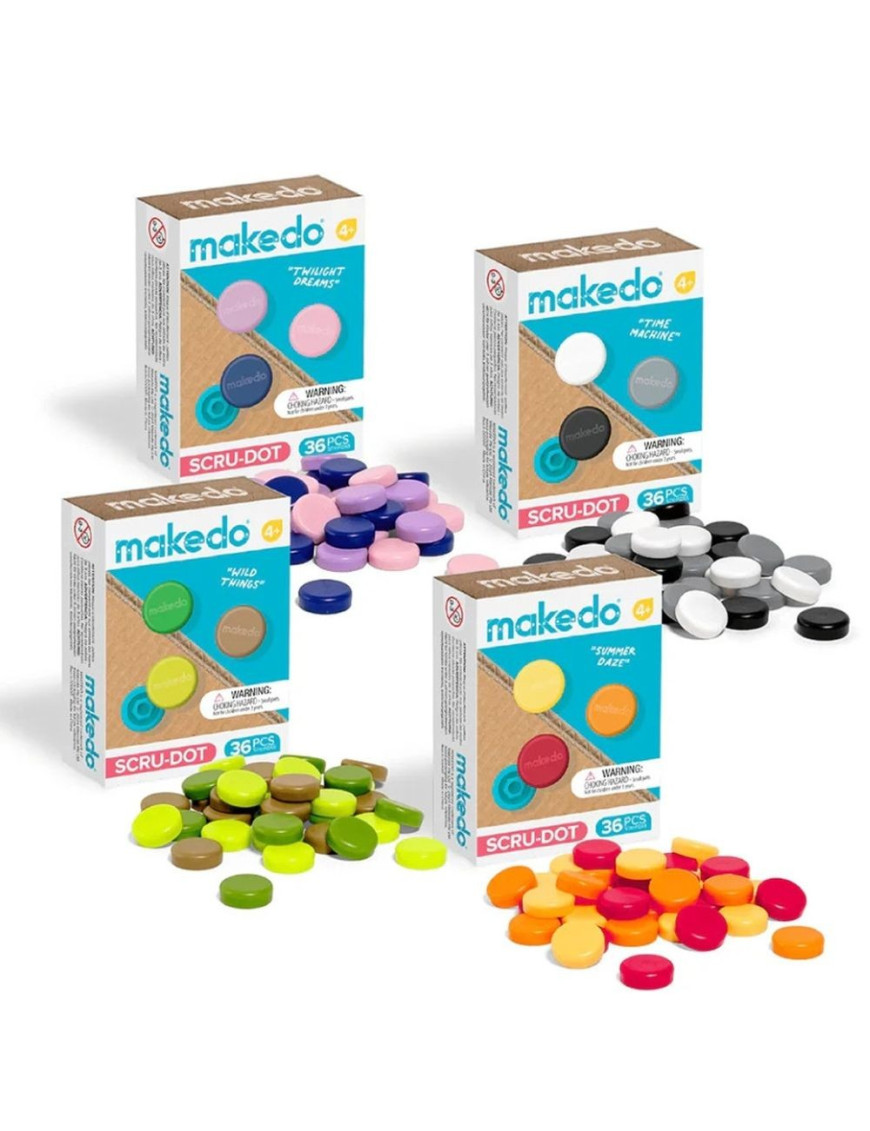 Ozdobne nakładki na śrubki Scru-Dot Makedo - Summer Daze 36 el. Ozdobne nakładki na śrubki Scru-Dot Makedo - Summer Daze 36 el.