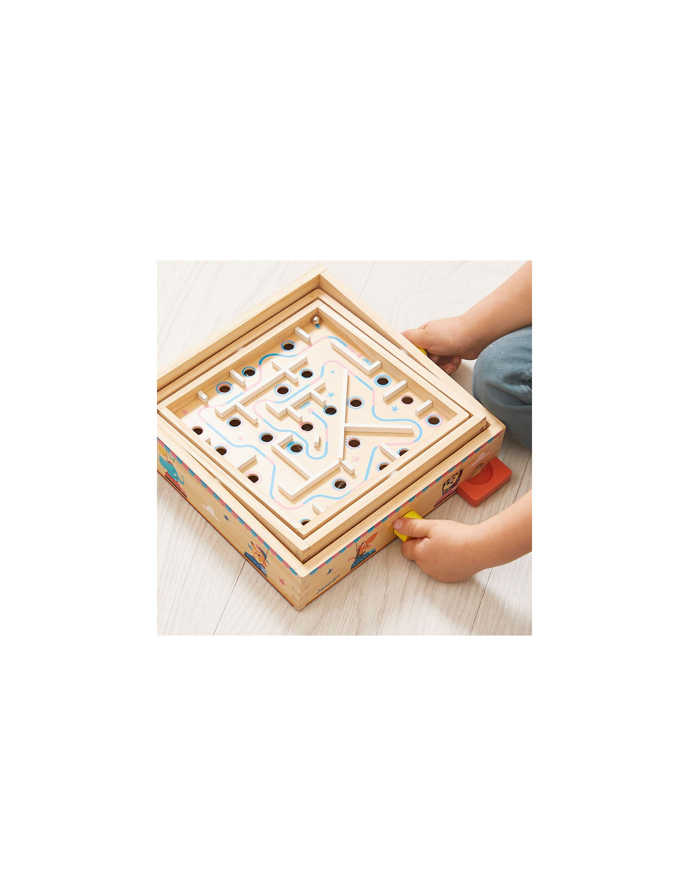 Janod Gra zręcznościowa Labirynt Ball Maze Applepop 5+