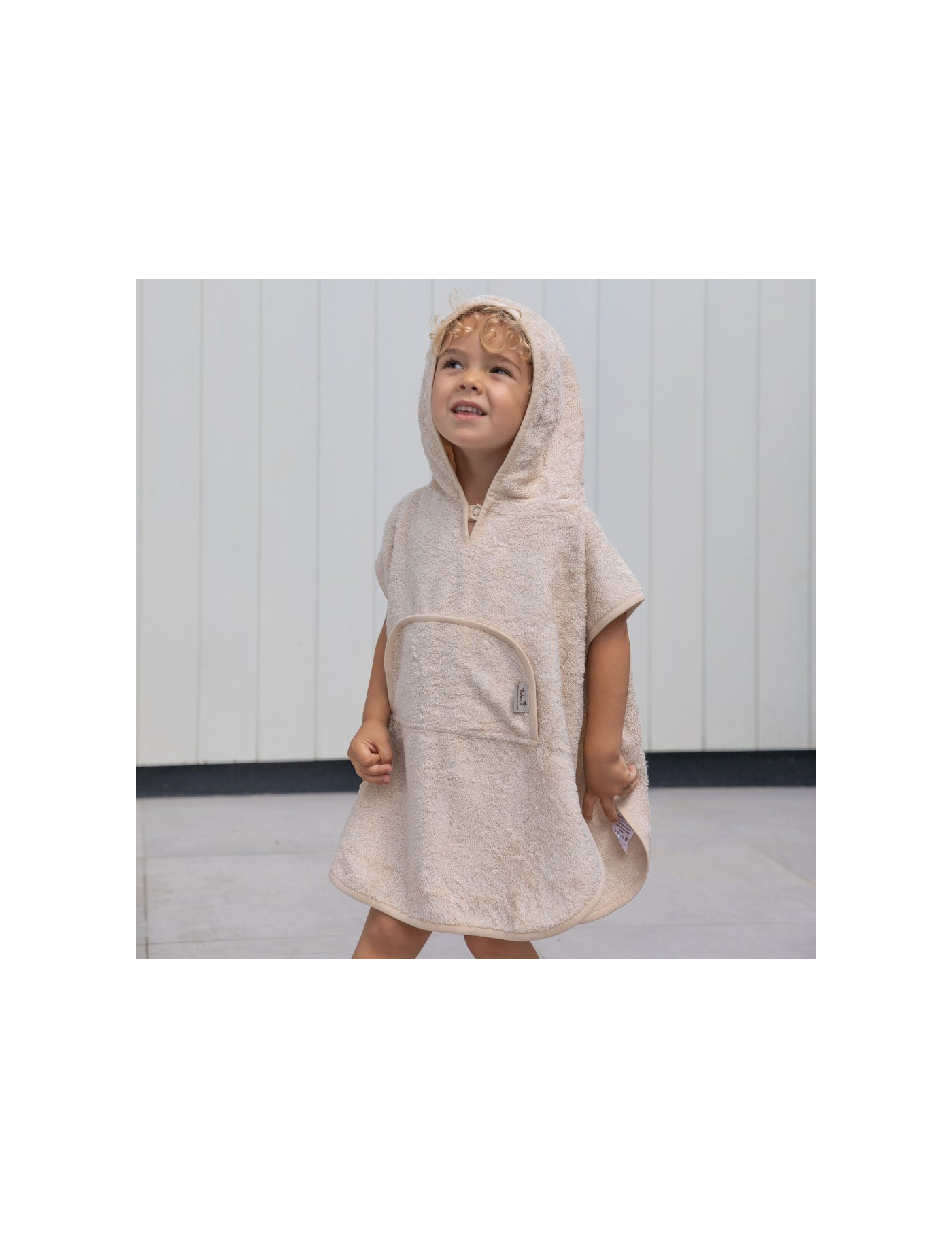 Bambusowe poncho dla dzieci Timboo Misty Rose