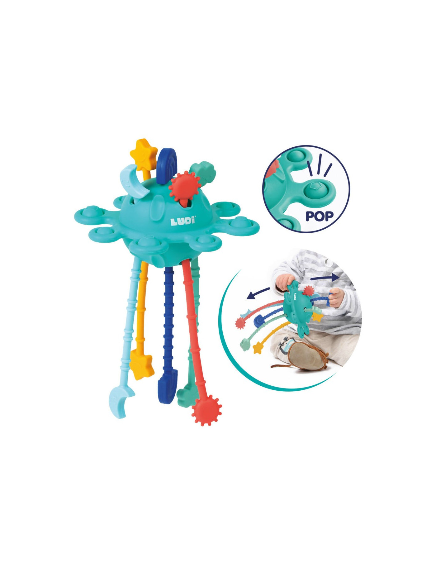 Manipulacyjna zabawka sensoryczna Pop-up Zippy – LUDI Manipulacyjna zabawka sensoryczna Pop-up Zippy – LUDI