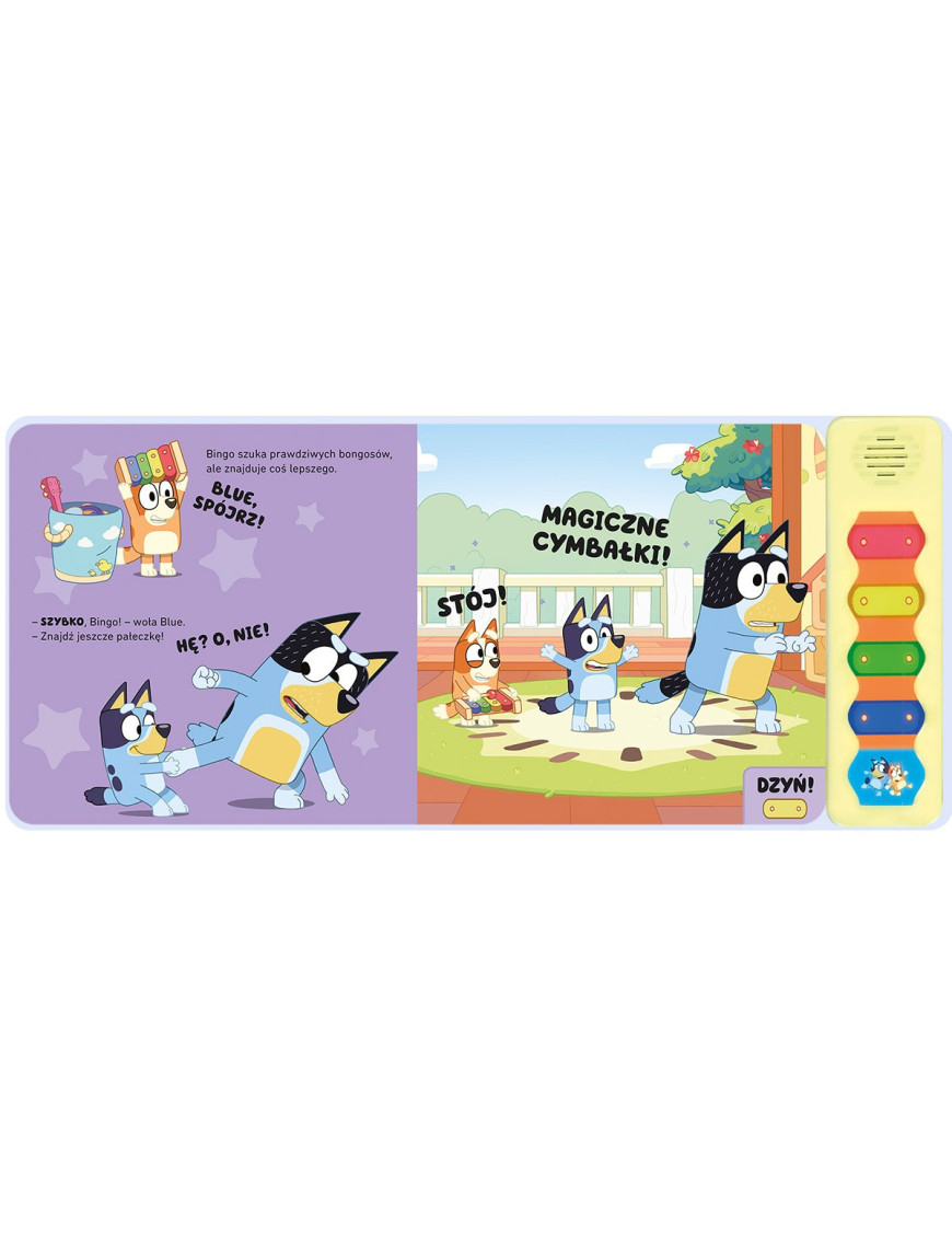 Bluey. Magiczne cymbałki. Książeczka z dźwiękami