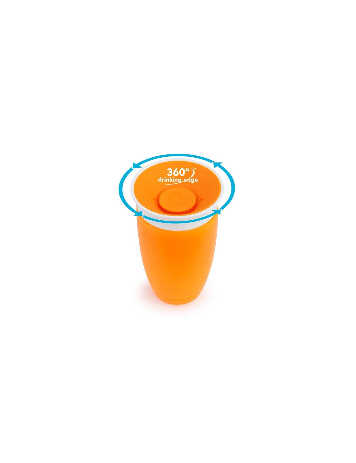 Munchkin Miracle 360° kubek treningowy z uchwytami, pomarańczowy, 207 ml