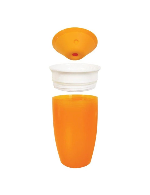 Munchkin Miracle 360° kubek treningowy z uchwytami, pomarańczowy, 207 ml