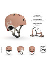 SCOOTANDRIDE Kask dla dzieci (XXS-S oraz S-M) Mocha