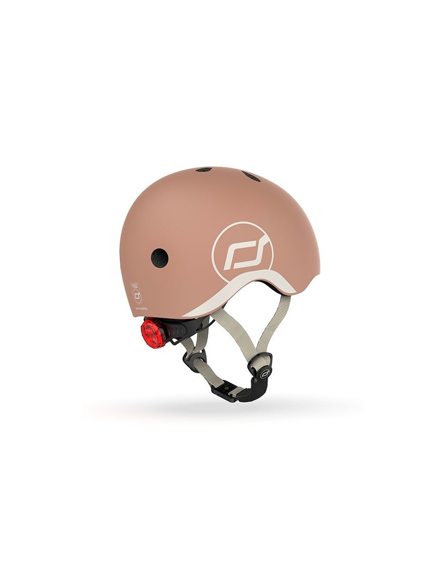 SCOOTANDRIDE Kask dla dzieci (XXS-S oraz S-M) Mocha