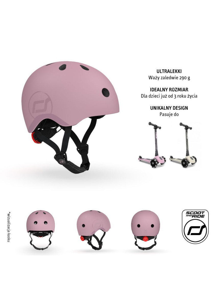 SCOOTANDRIDE Kask dla dzieci (XXS-S oraz S-M) Wildberry SCOOTANDRIDE Kask dla dzieci (XXS-S oraz S-M) Wildberry