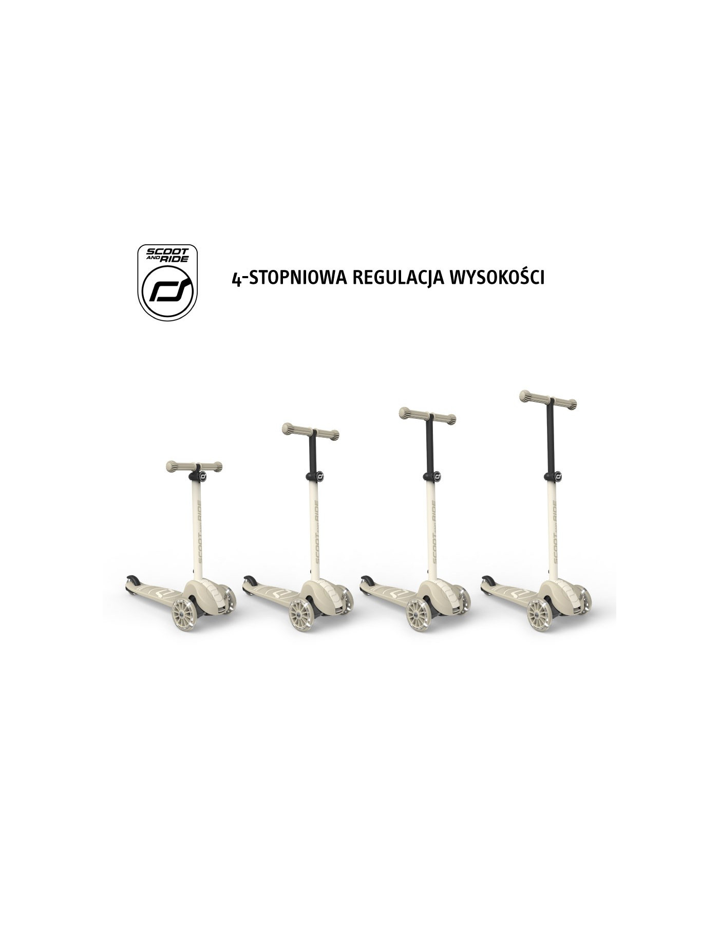 SCOOTANDRIDE Highwaykick 3S Hulajnoga z systemem sterowania 2w1 i kółkami LED składana 3+ Ash SCOOTANDRIDE Highwaykick 3S Hulajnoga z systemem sterowania 2w1 i kółkami LED składana 3+ Ash
