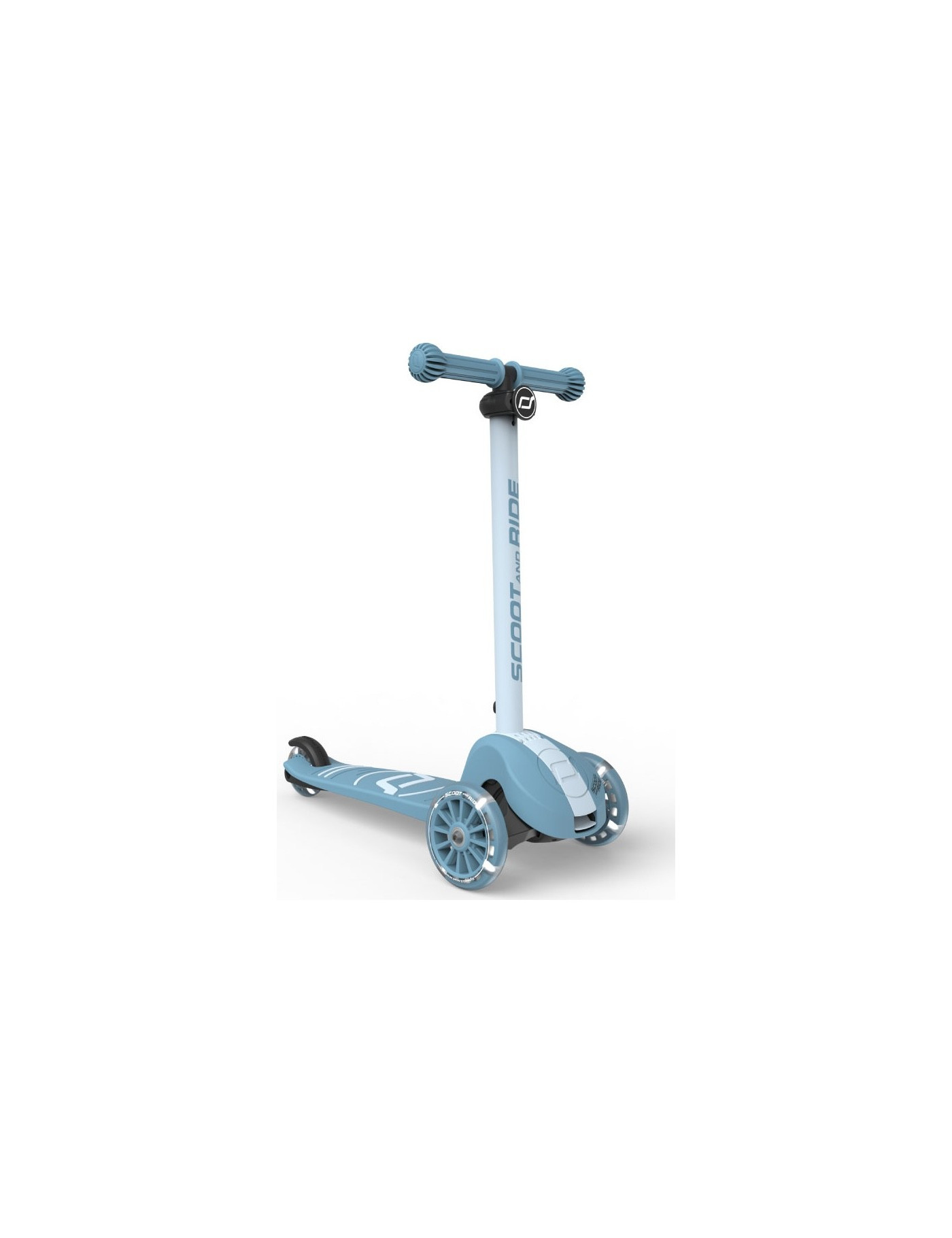 SCOOTANDRIDE Highwaykick 3S Hulajnoga z systemem sterowania 2w1 i kółkami LED składana 3+ Steel