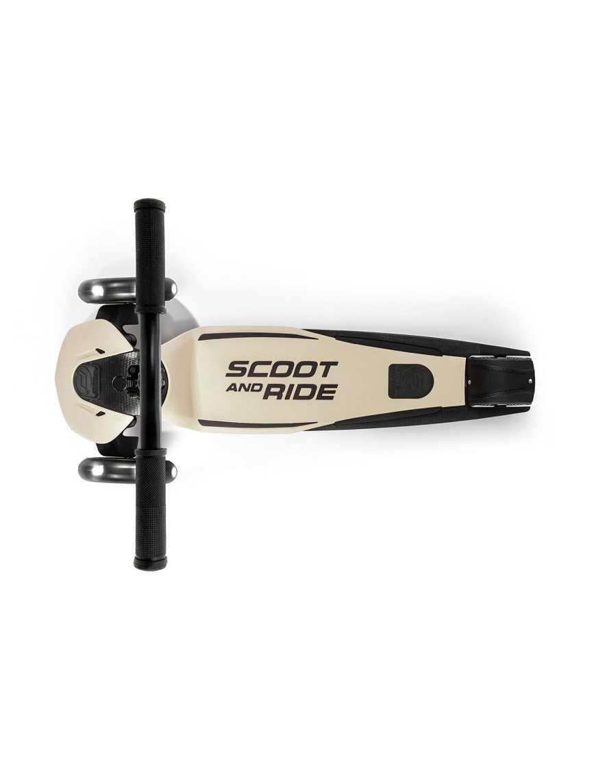 SCOOTANDRIDE Highwaykick 5 LED Hulajnoga trójkołowa balansowa ze świecącymi kółkami 5+ Ash