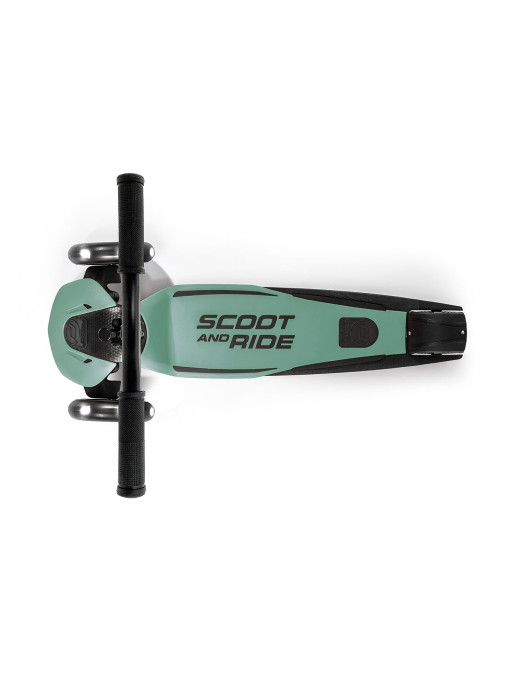 SCOOTANDRIDE Highwaykick 5 LED Hulajnoga trójkołowa balansowa ze świecącymi kółkami 5+ Forest