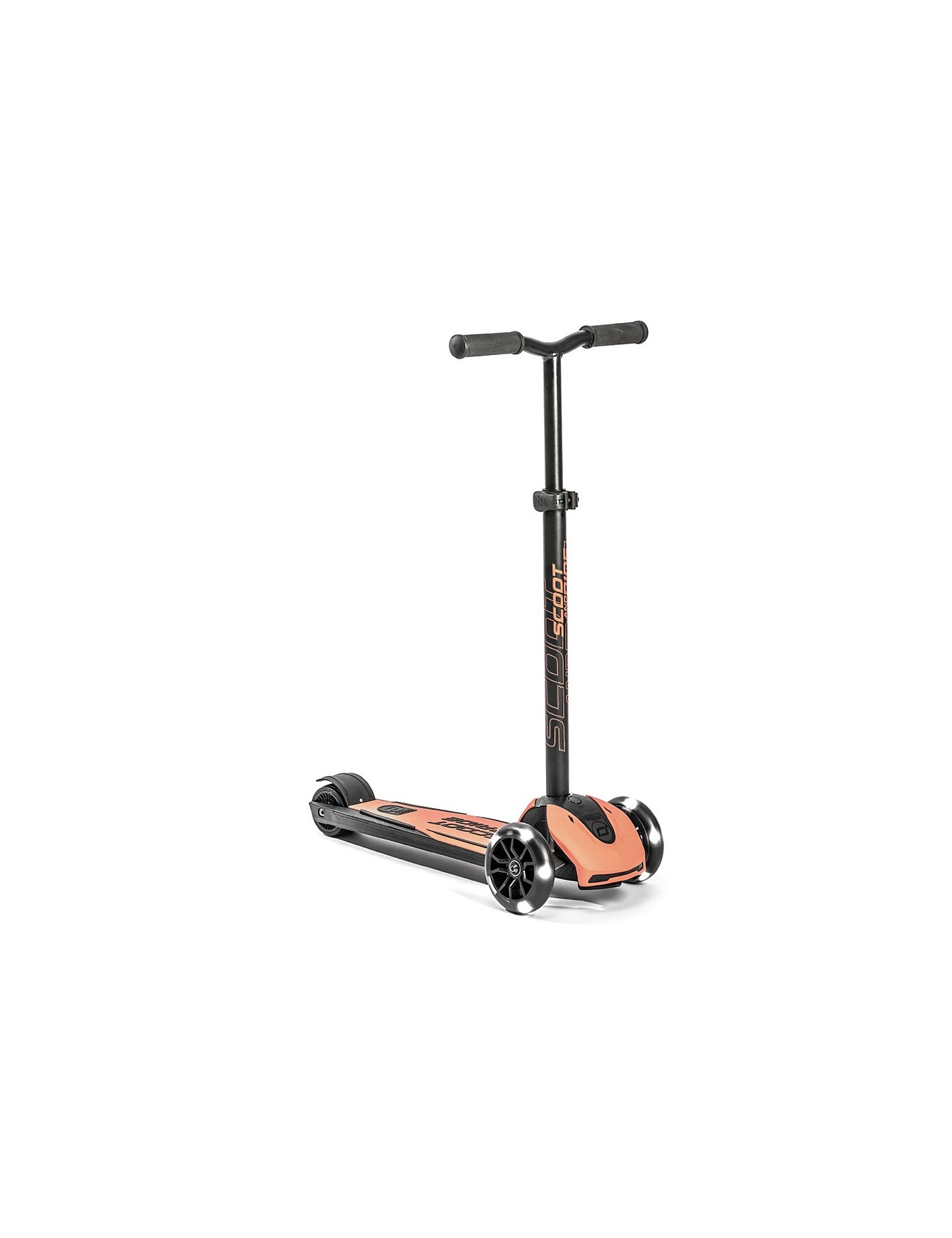 SCOOTANDRIDE Highwaykick 5 LED Hulajnoga trójkołowa balansowa ze świecącymi kółkami 5+ Peach