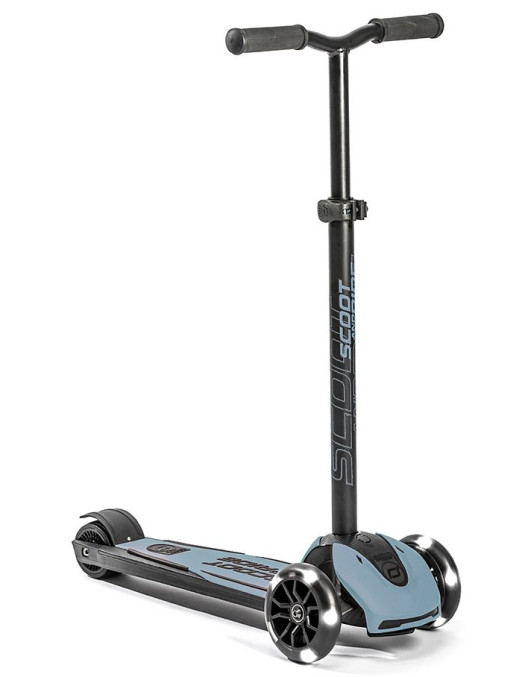 SCOOTANDRIDE Highwaykick 5 LED Hulajnoga trójkołowa balansowa ze świecącymi kółkami 5+ Steel