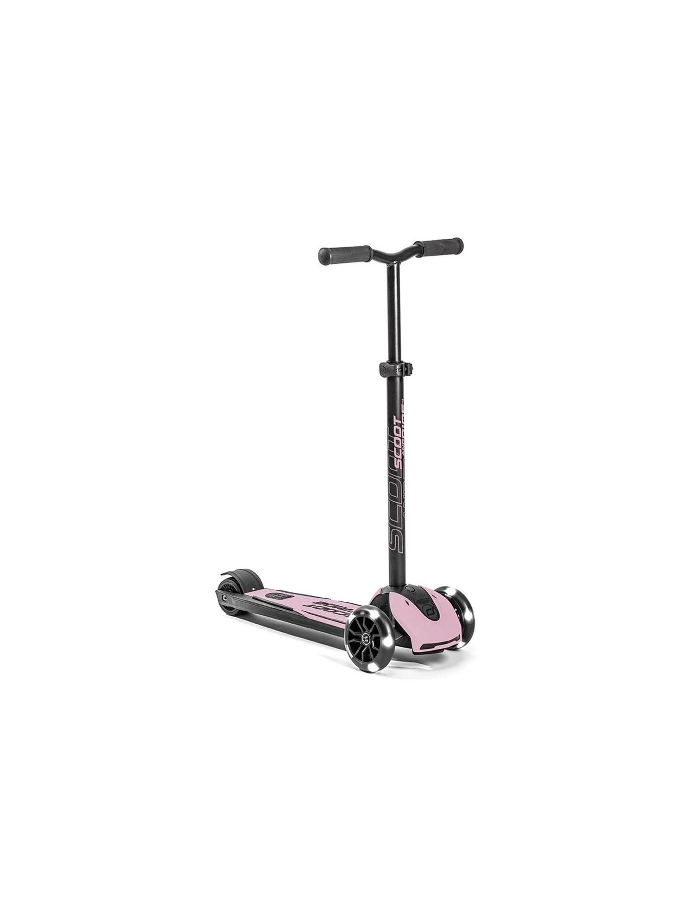 SCOOTANDRIDE Highwaykick 5 LED Hulajnoga trójkołowa balansowa ze świecącymi kółkami 5+ Rose