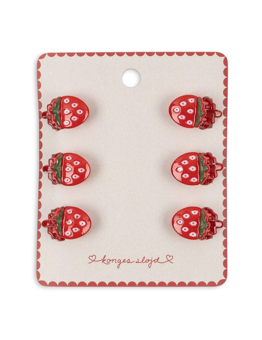 Zestaw spinek klipsów 10-pack strawberry Konges Slojd Zestaw spinek klipsów 10-pack strawberry Konges Slojd