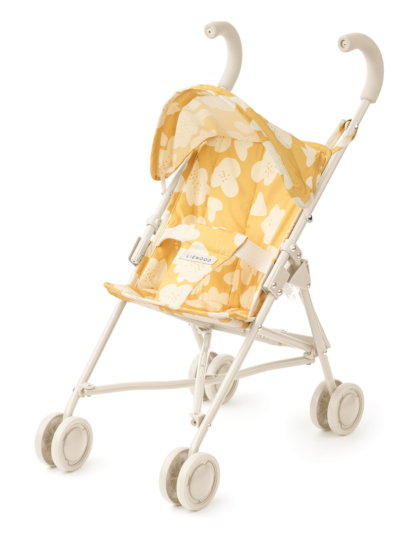 Spacerówka dla lalek ELSIE Flower / Lemon yellow Liewood