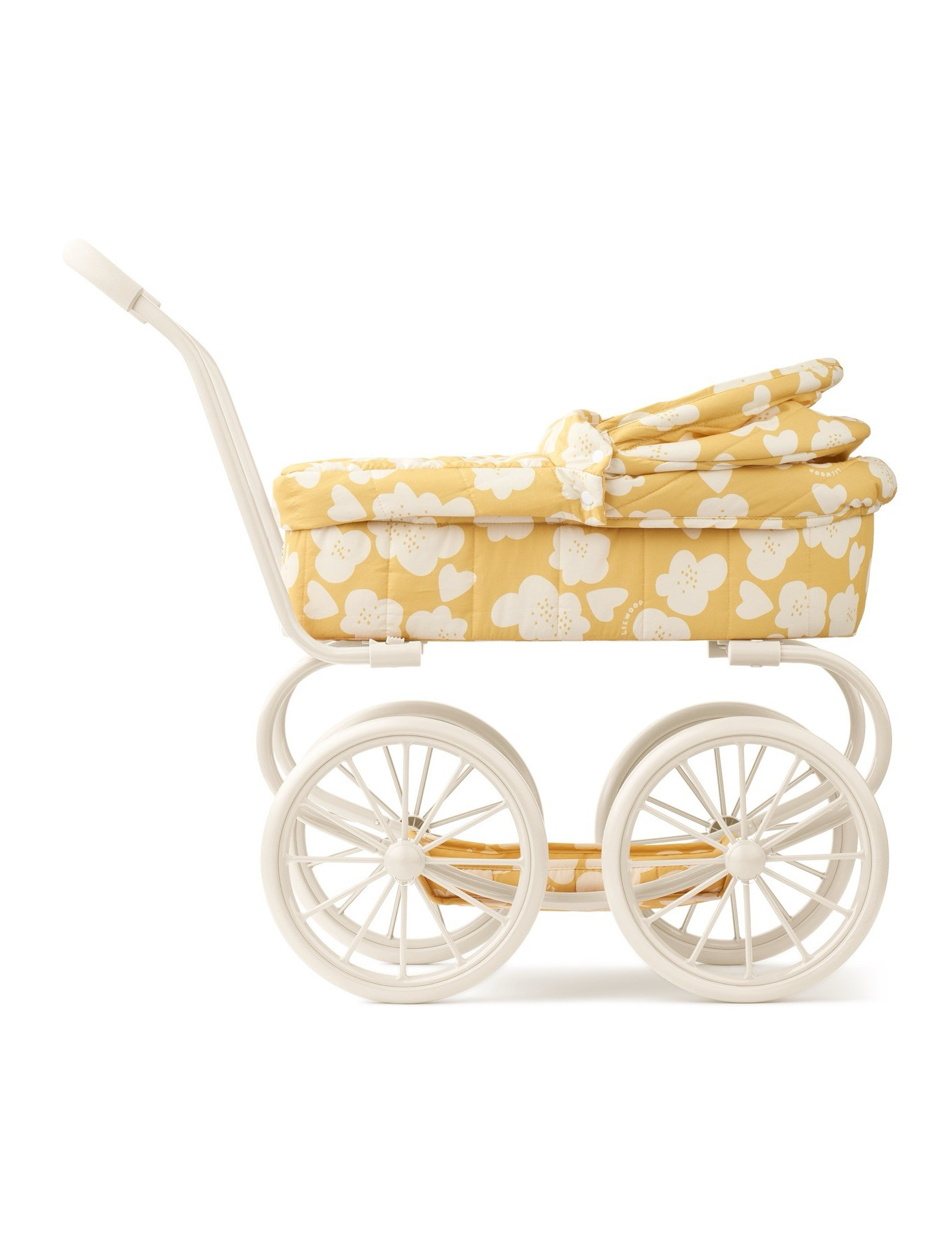 Adaline – Wózek dla lalek Flower / Lemon yellow LIEWOOD Adaline – Wózek dla lalek Flower / Lemon yellow LIEWOOD