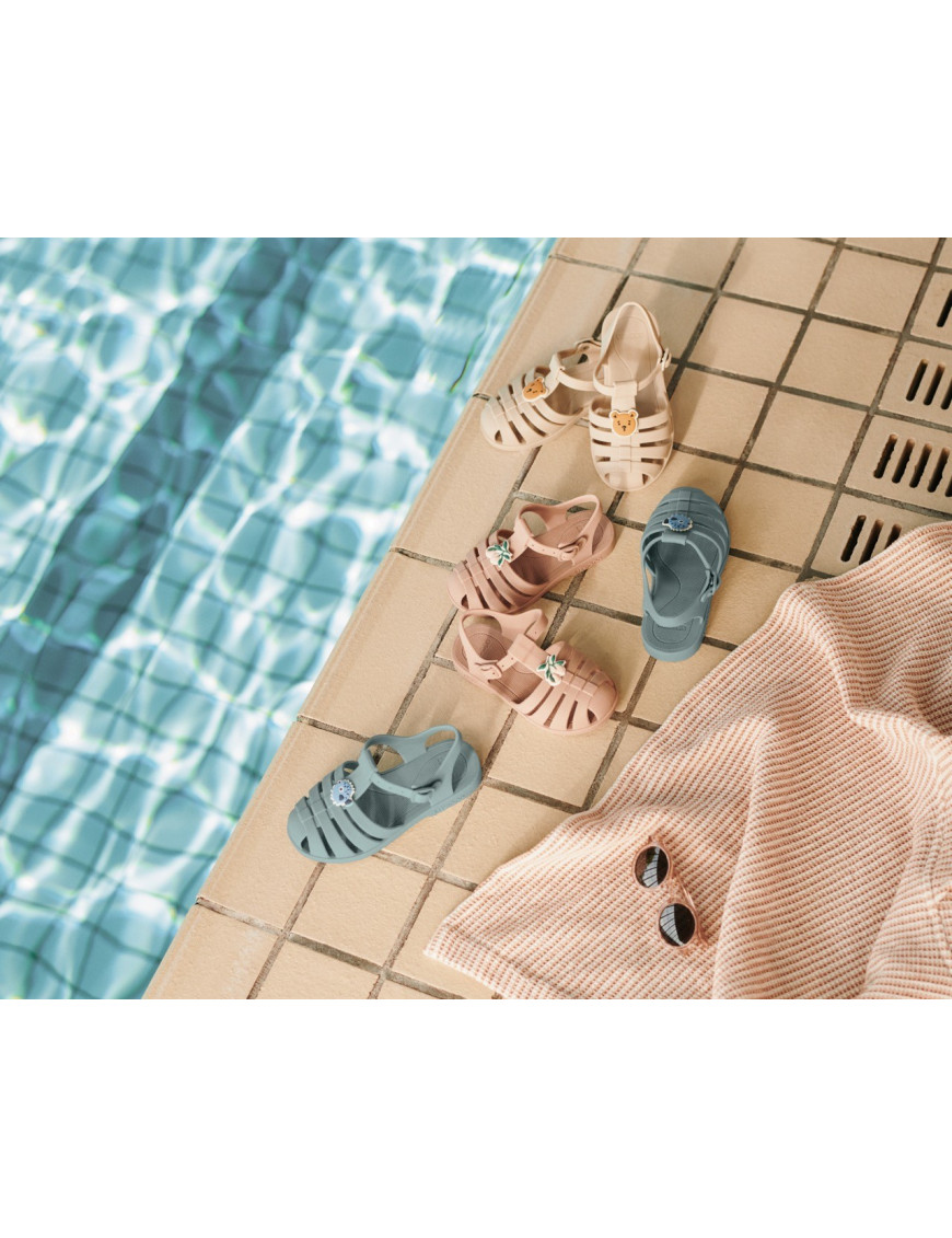 Sandały BRE z ozdobnymi przypinkami Puffer / peppermint LIEWOOD