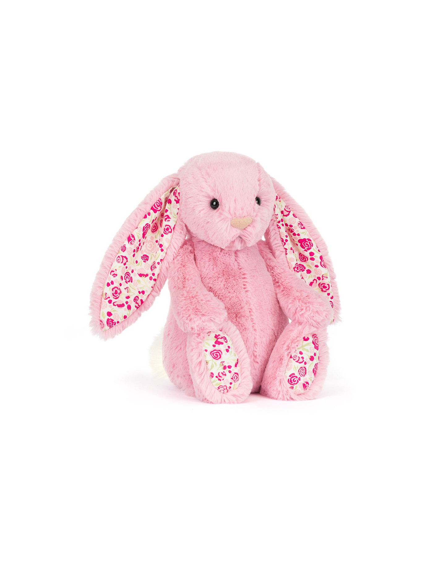 Króliczek LUX Różowy z Kwiecistymi Uszami 31 cm Króliczek LUX Różowy z Kwiecistymi Uszami 31 cm