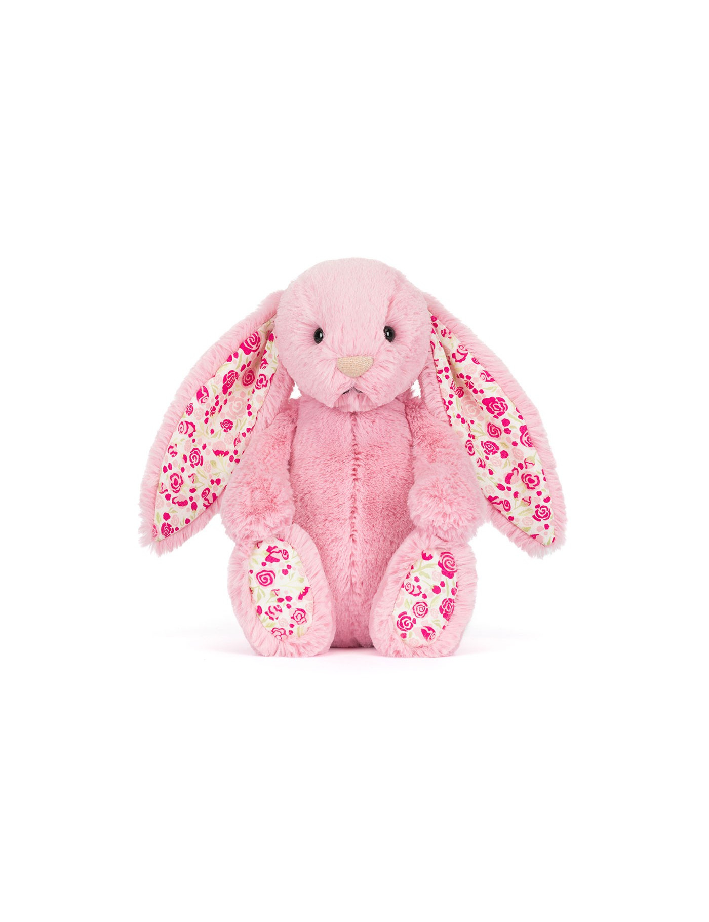 Króliczek LUX Różowy z Kwiecistymi Uszami 31 cm Króliczek LUX Różowy z Kwiecistymi Uszami 31 cm