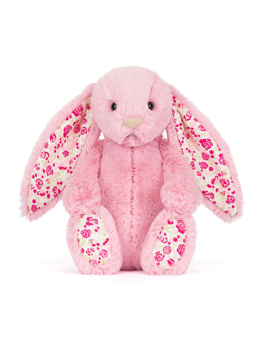 Króliczek LUX Różowy z Kwiecistymi Uszami 31 cm Króliczek LUX Różowy z Kwiecistymi Uszami 31 cm