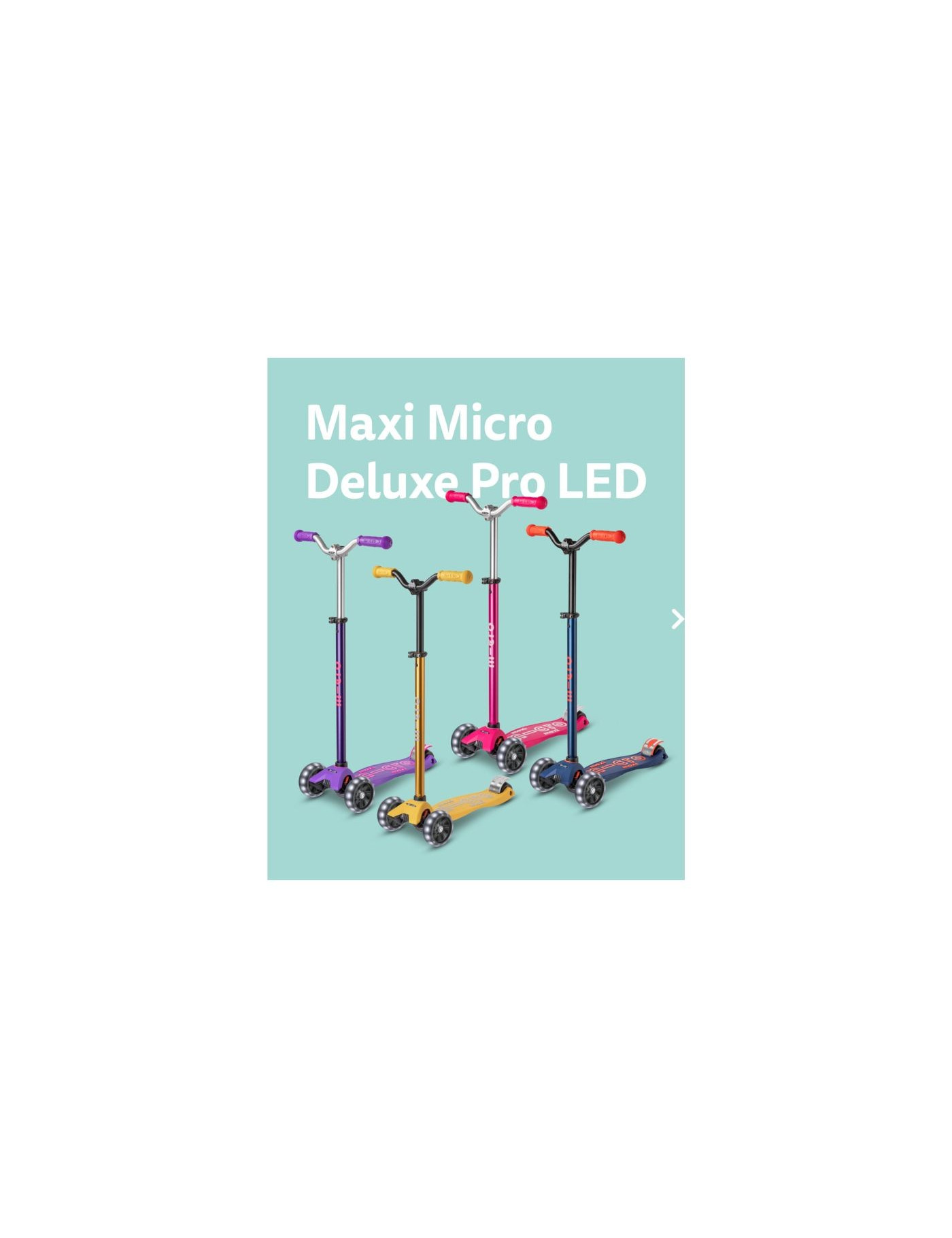 Hulajnoga trójkołowa dla dzieci na wiele lat MAXI MICRO deluxe PRO LED Hulajnoga trójkołowa dla dzieci na wiele lat MAXI MICRO deluxe PRO LED