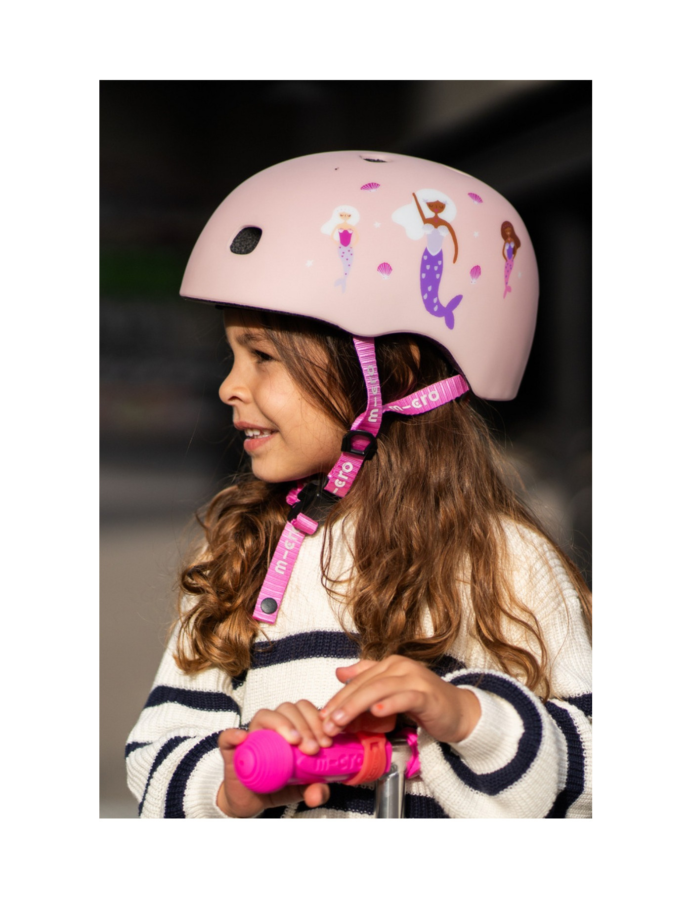 Kask MICRO typu orzeszek różowy w Syrenki