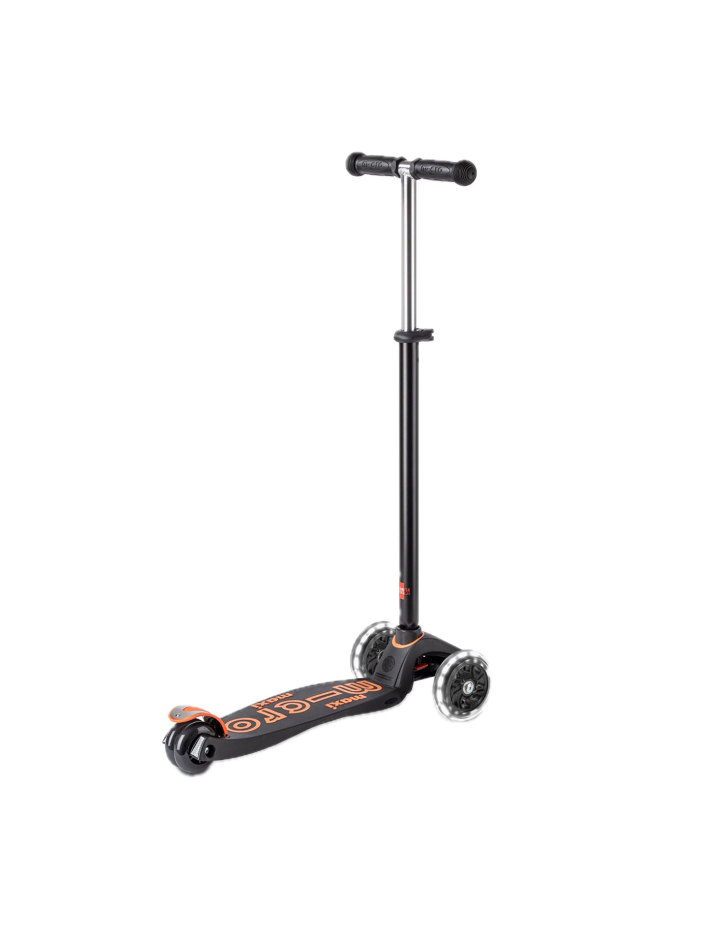 Hulajnoga Maxi Micro Deluxe Black/Orange LED